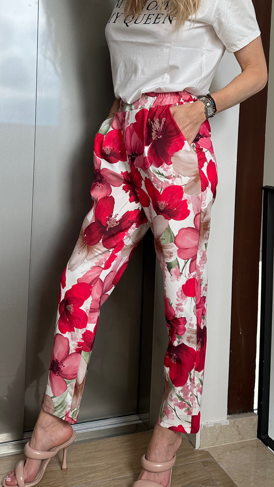 Pantaloni FLOWERS